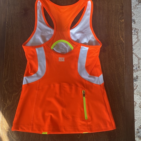 FILA Performance Running Tank w zip pocket sz S - Picture 4 of 10